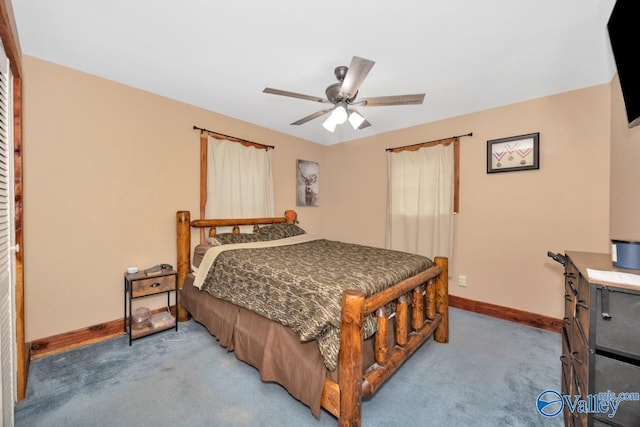 215 Dusty Dr SW, Arab, AL 35016 - bedroom featuring light colored carpet and a ceiling fan