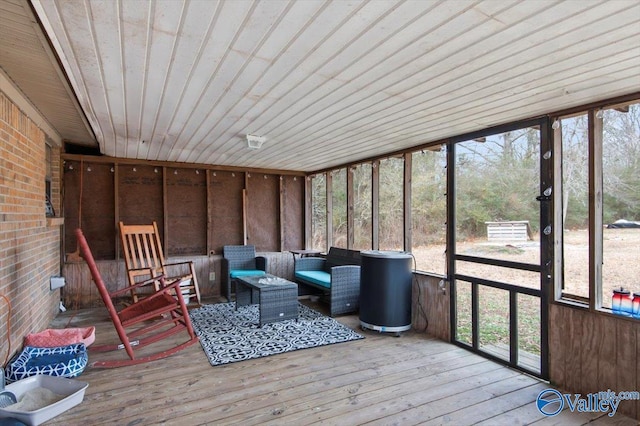 sunroom / solarium featuring a wealth of natural light