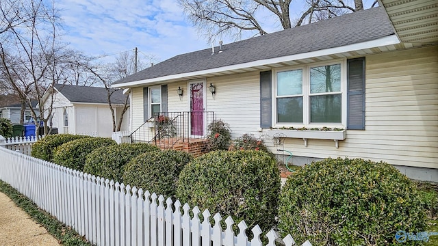 view of front of home