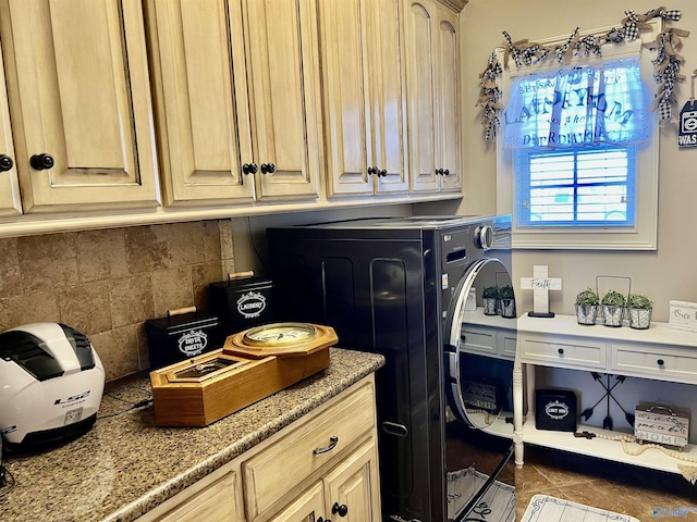 94 Owensby Way, Trinity, AL 35673 - laundry room with cabinet space, washer / clothes dryer, and tile patterned floors