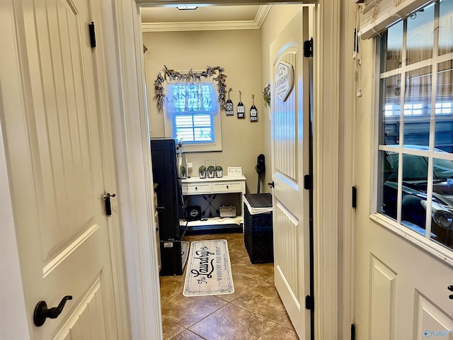 94 Owensby Way, Trinity, AL 35673 - bathroom with ornamental molding and tile patterned flooring