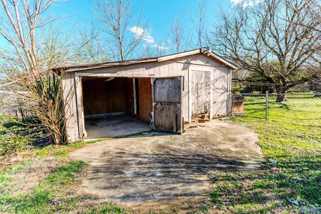 view of outbuilding