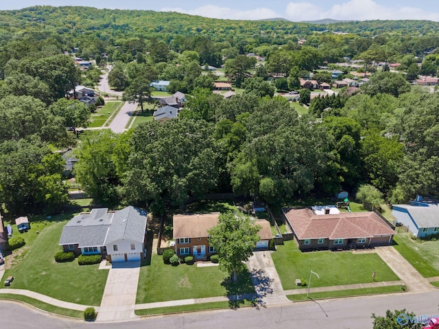 9410 Valley Ln, Huntsville, AL 35803 - aerial perspective of suburban area with a forest