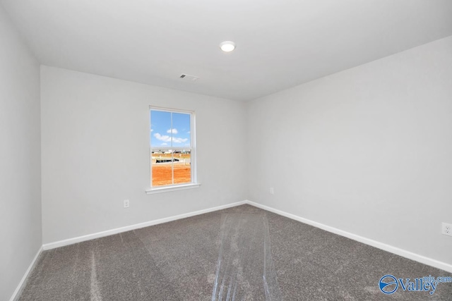 spare room featuring carpet flooring