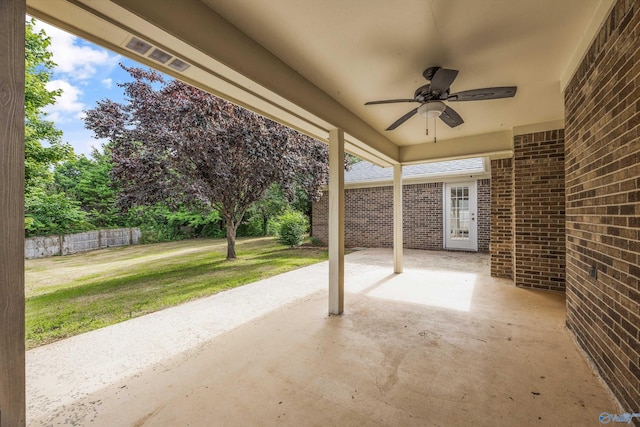 221 Badger Dr, Harvest, AL 35749 - view of patio / terrace with a ceiling fan