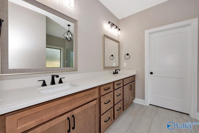 bathroom with vanity