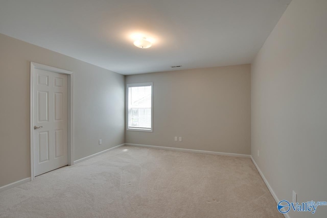 view of carpeted empty room