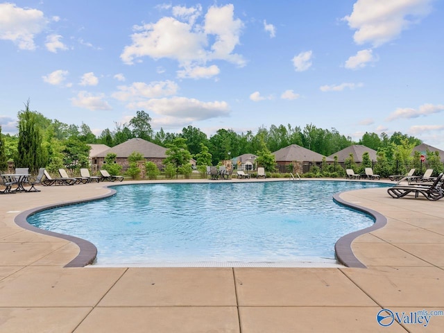 view of pool with a patio area