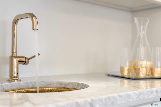 interior details featuring sink