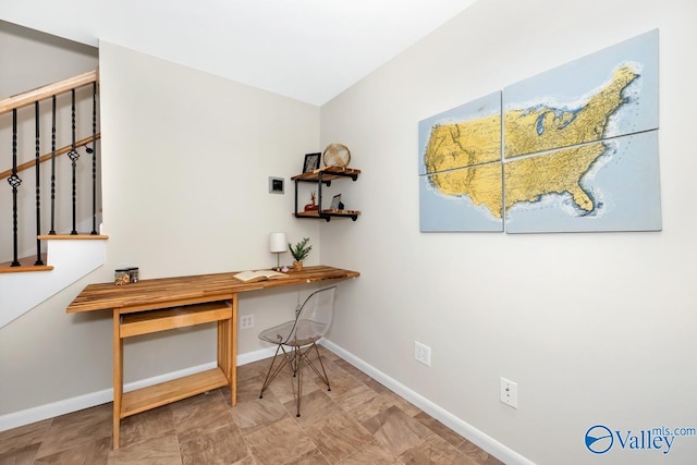office with baseboards