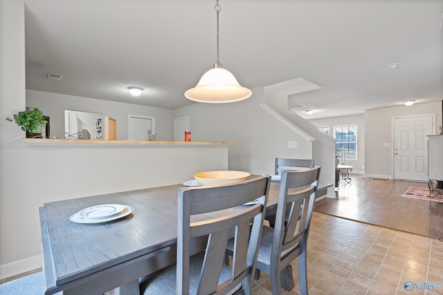 view of dining area