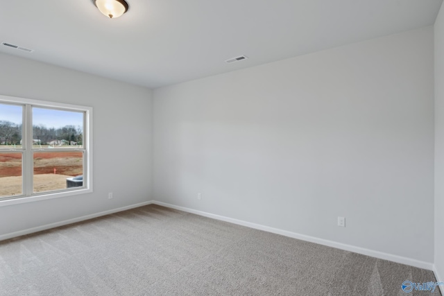 view of carpeted empty room