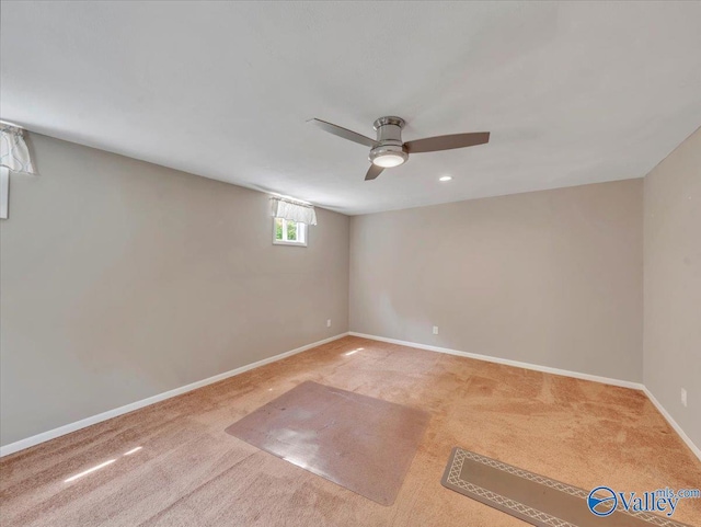1228 Matt Morrow Rd, Arab, AL 35016 - spare room with carpet and a ceiling fan