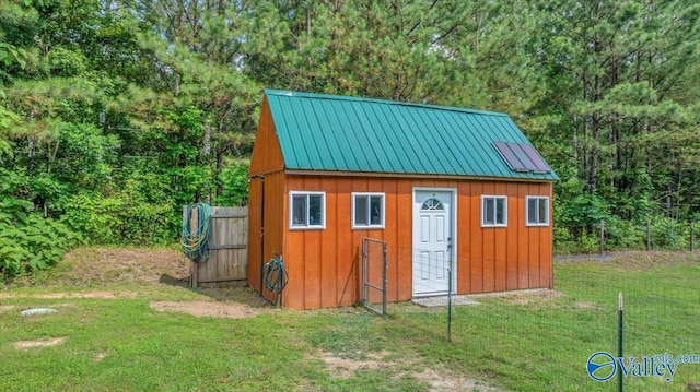 1228 Matt Morrow Rd, Arab, AL 35016 - view of shed with a forest view