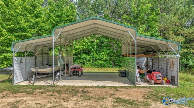 1228 Matt Morrow Rd, Arab, AL 35016 - view of vehicle parking featuring a detached carport