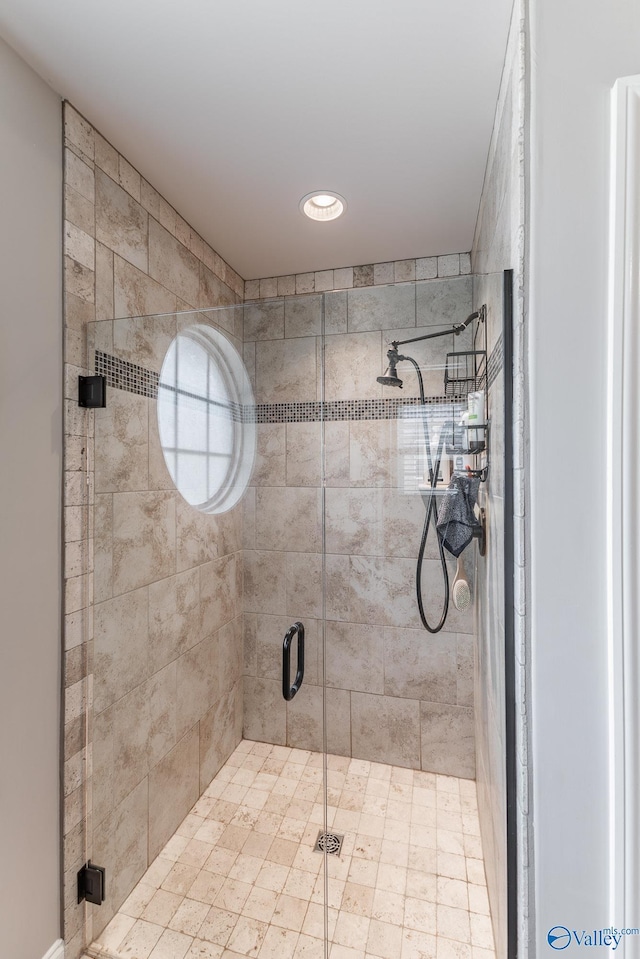 14537 Willow Bend Dr, Athens, AL 35613 - full bath with a stall shower and recessed lighting