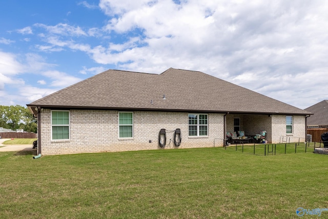 14537 Willow Bend Dr, Athens, AL 35613 - back of property with roof with shingles and brick siding