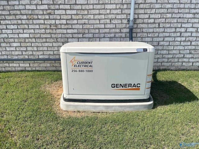 14537 Willow Bend Dr, Athens, AL 35613 - exterior view of a power unit and brick siding