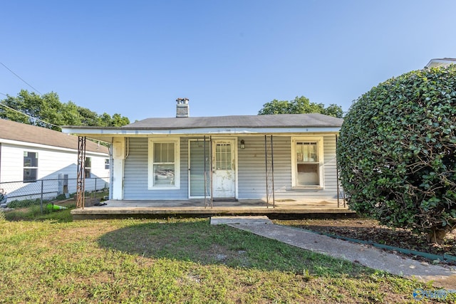 3509 7th Ave, Huntsville, AL 35805 - view of front of house featuring covered porch and a chimney