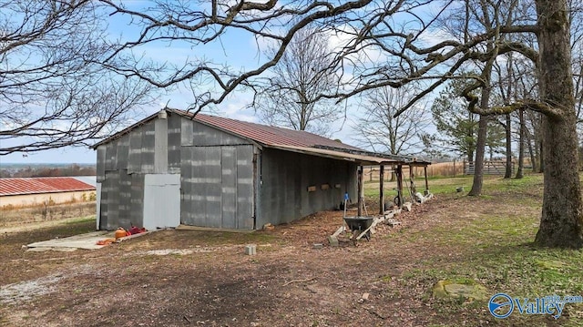 view of outbuilding