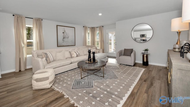 18876 Wicklow Cir, Athens, AL 35613 - living room with hardwood / wood-style flooring and a wealth of natural light