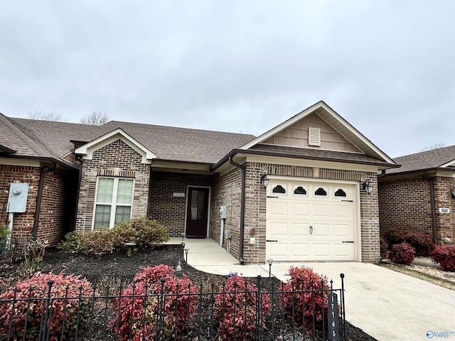 ranch-style house with a garage