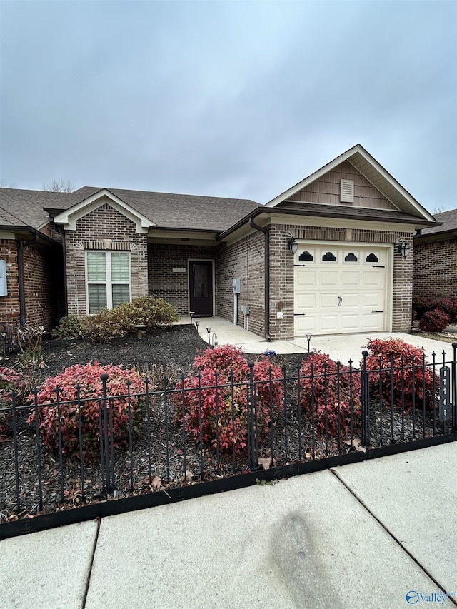 ranch-style house with a garage