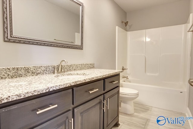GREENLAND-D Newby Chapel Rd, Athens, AL 35613 - full bathroom with toilet, vanity, and shower / bath combination