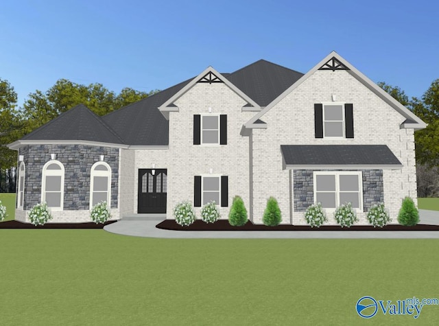 GREENLAND-D Newby Chapel Rd, Athens, AL 35613 - french country style house with a front lawn