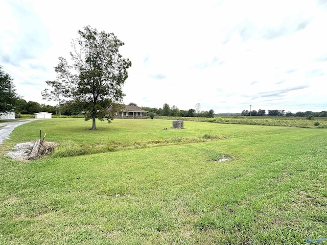 view of yard featuring a rural view