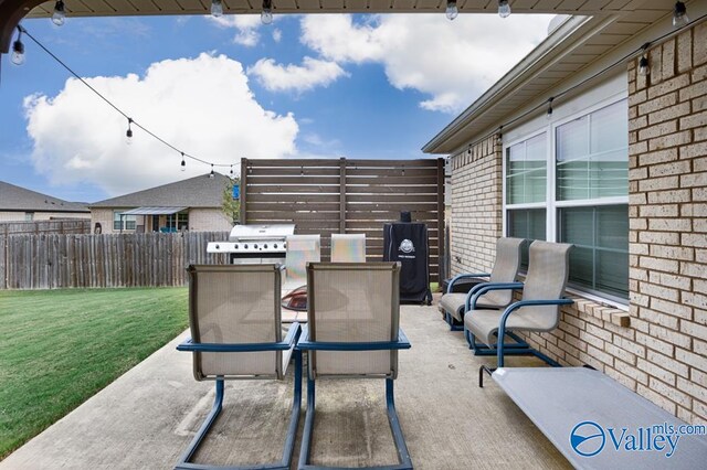 view of patio / terrace with grilling area