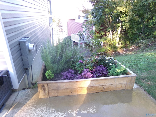 exterior details with concrete flooring