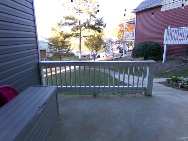 view of balcony