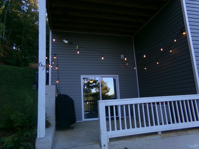 view of patio / terrace with area for grilling