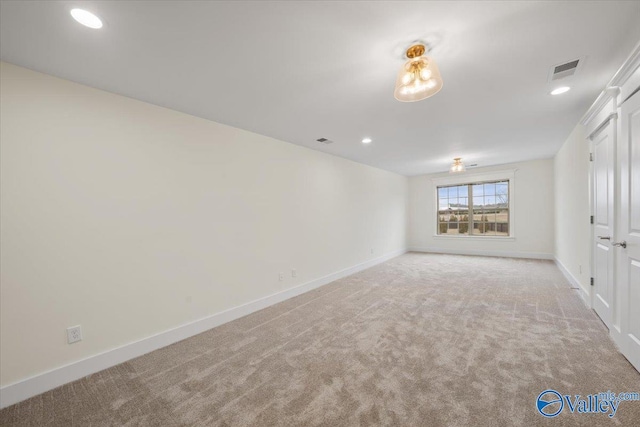 view of carpeted empty room