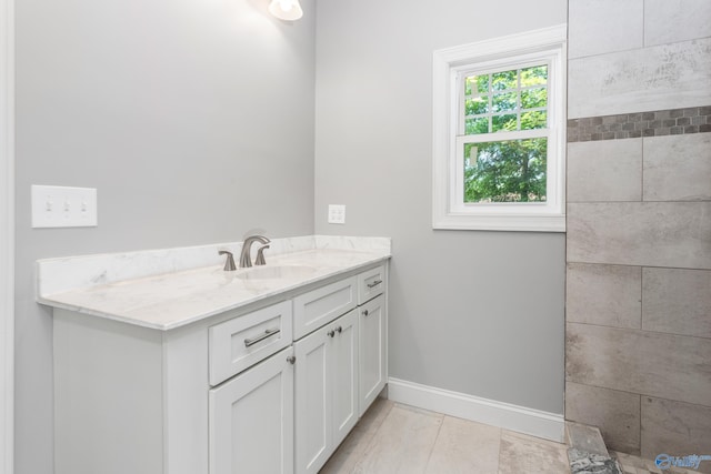 2810 Mountain View Dr, Southside, AL 35907 - bathroom featuring vanity and baseboards