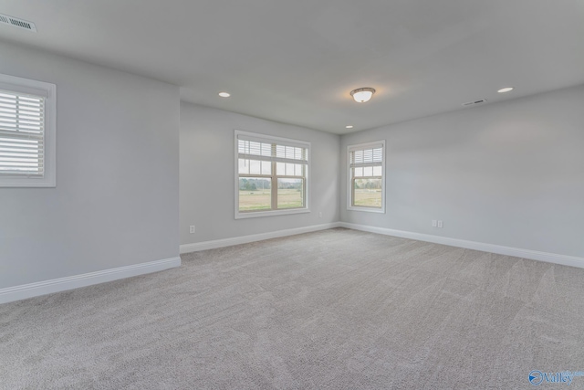 view of carpeted empty room