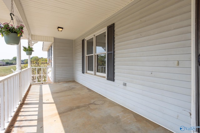 view of patio with covered porch