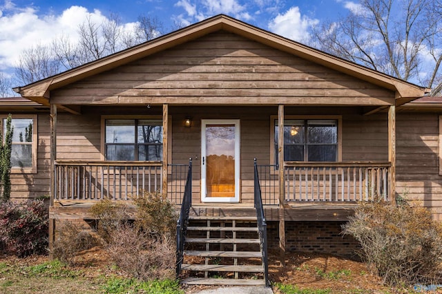 bungalow-style house with a porch