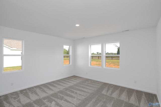 empty room featuring carpet floors