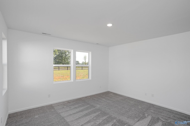 unfurnished room with carpet flooring