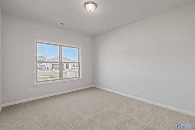 view of carpeted empty room