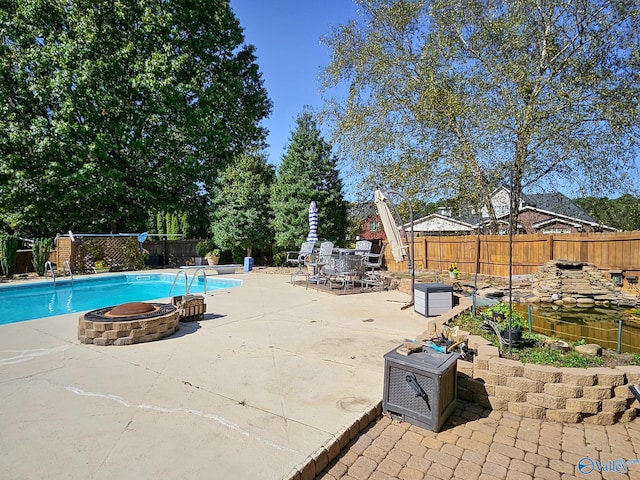 view of pool with a patio area