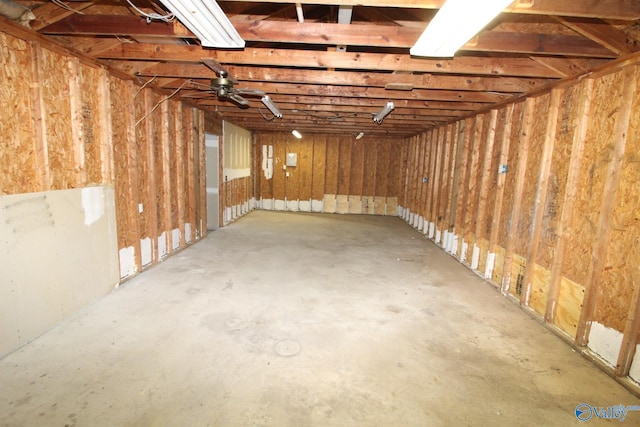 view of basement