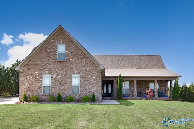 24188 Newby Rd, Madison, AL 35756 - view of front of home with brick siding and a front yard