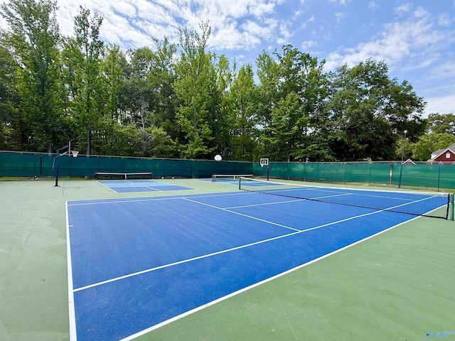1103 Blackbriar Cir, Hartselle, AL 35640 - view of tennis court featuring community basketball court
