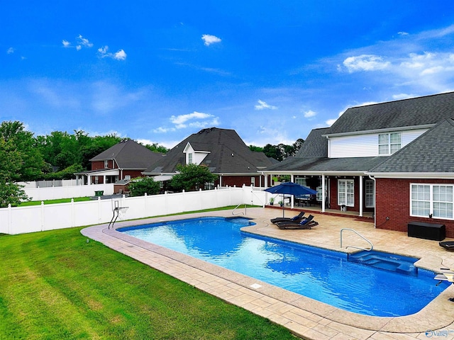 1103 Blackbriar Cir, Hartselle, AL 35640 - view of swimming pool featuring a patio