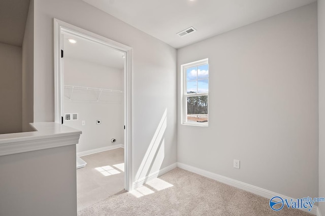 interior space with tile patterned floors