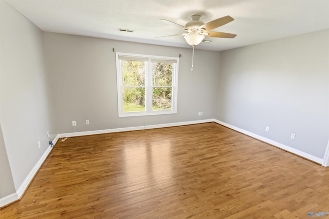 15766 Alabama Highway 79, Scottsboro, AL 35768 - unfurnished room featuring ceiling fan, wood finished floors, and baseboards