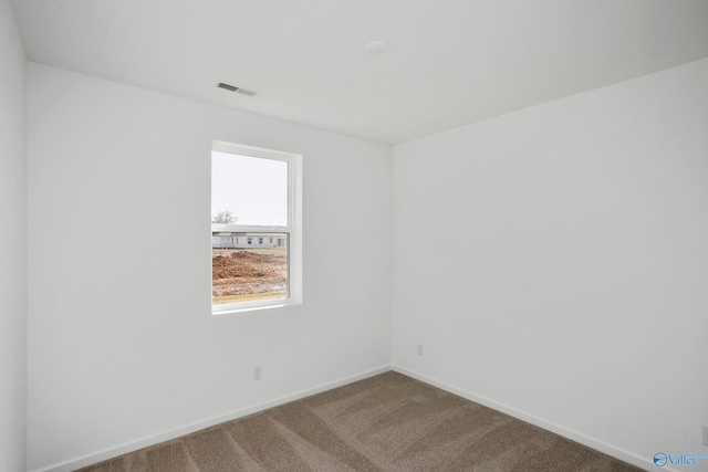 view of carpeted empty room